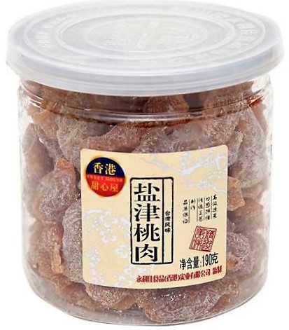 甜心屋【盐津桃肉】罐装桃干蜜饯 190g